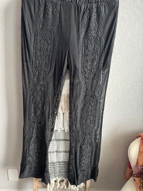 Blu Pepper Black Lace Pants with built in shorts